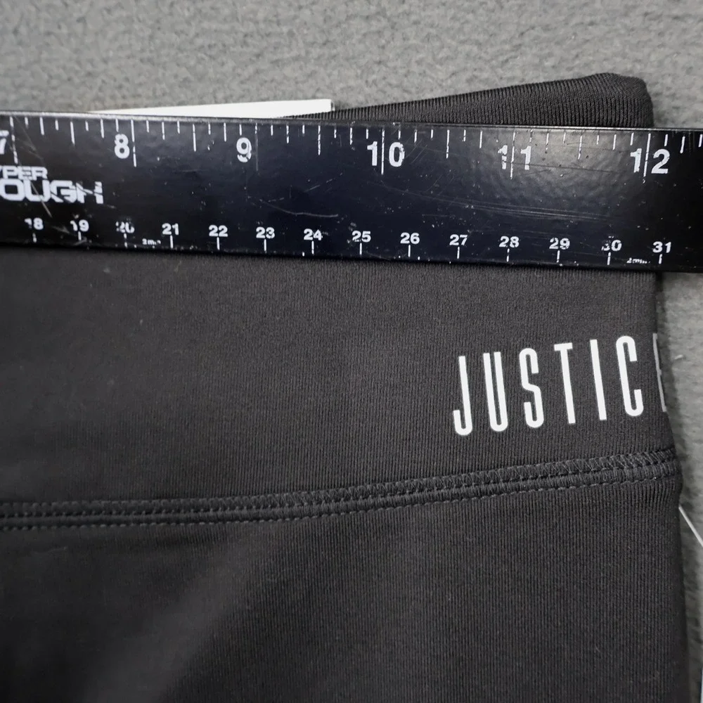 Justice Active Leggings Kids Size L 12/14 Black New High Waist 4-Way Stretch